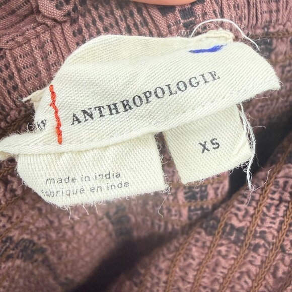 Anthropologie Balloon-Leg Strapless Jumpsuit Brown black size XS Smoke front - Picture 5 of 9